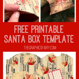 Printable santa box template