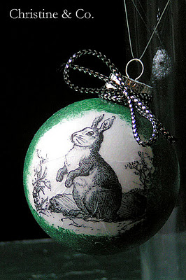 Bunny Christmas ball