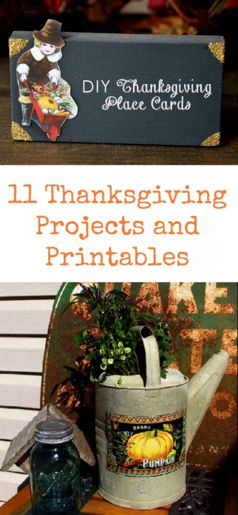 11 Thanksgiving Projects and Printables