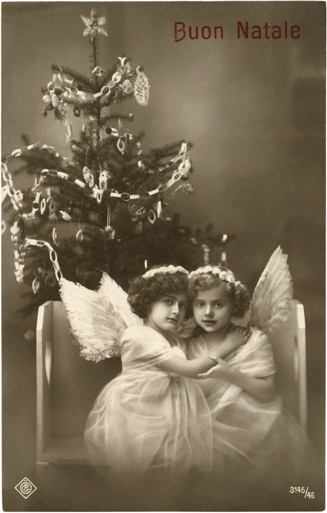 Old Photo Cute Angel Girls