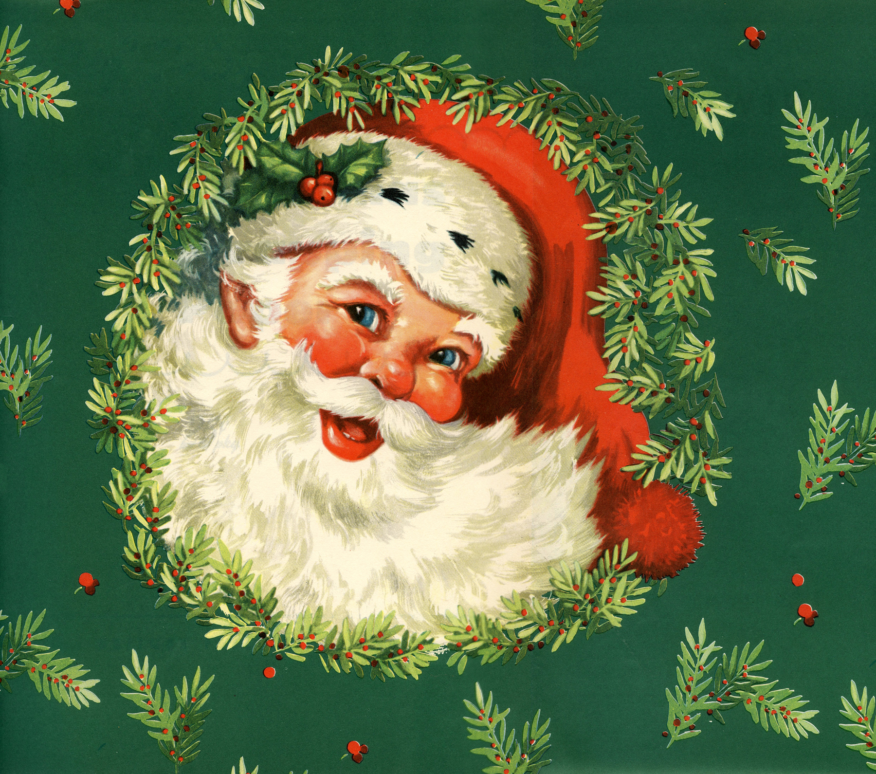 11 Free Vintage Santa Clipart! - The Graphics Fairy