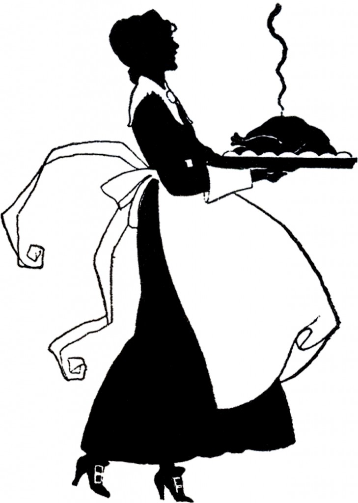 Thanksgiving Pilgrim Lady Silhouette