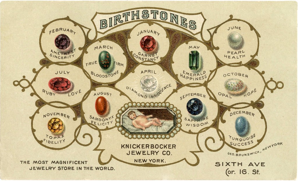 Vintage Birthstones Image