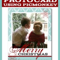 picmonkey photo christmas card with kids