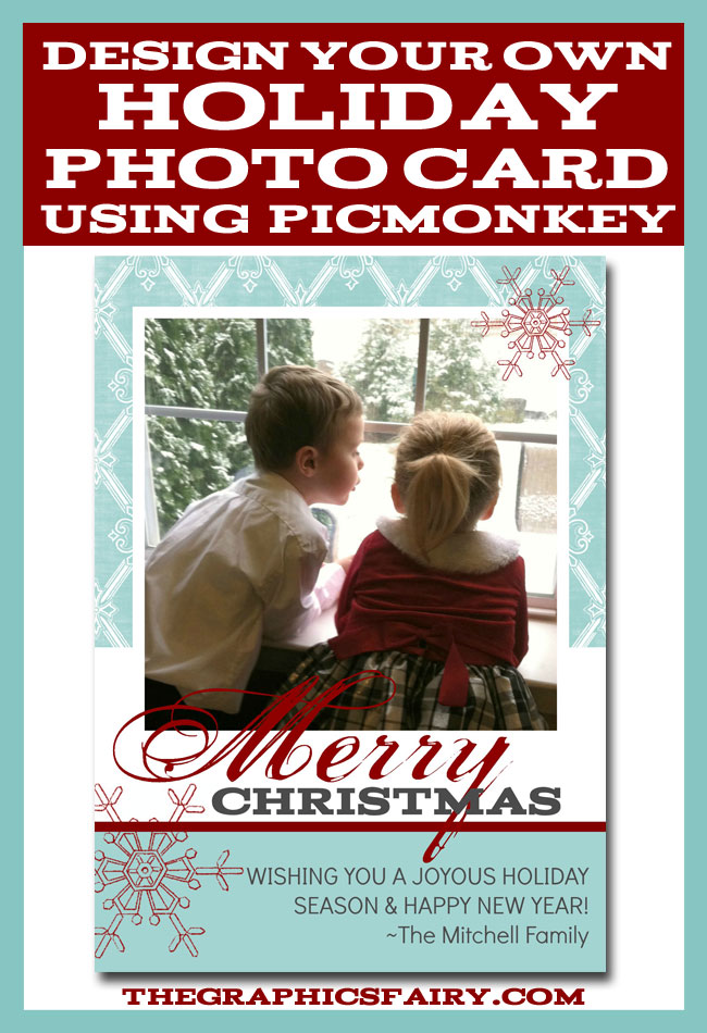 picmonkey photo christmas card with kids