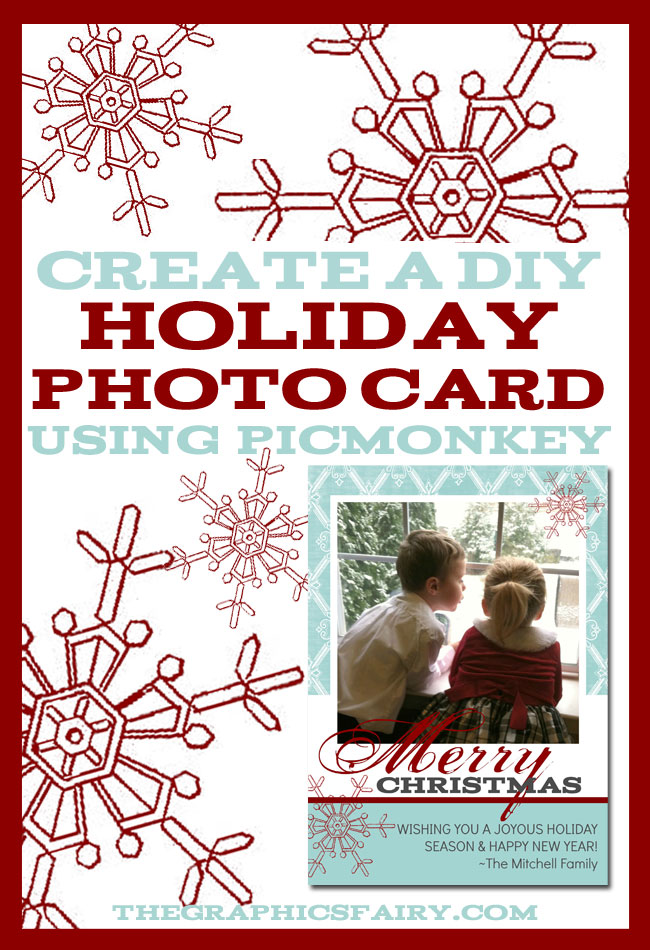 Digital holiday photo card DIY