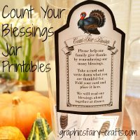 count your blessings jar and printables