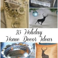 holiday home decor ideas with deer and pillow