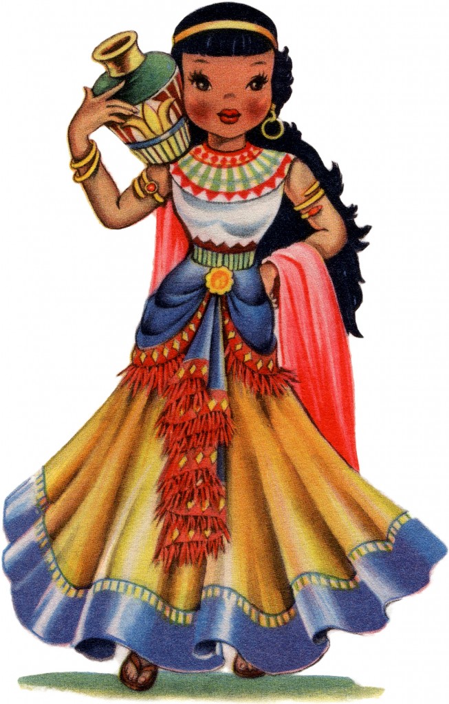 Retro Egypt Doll Image