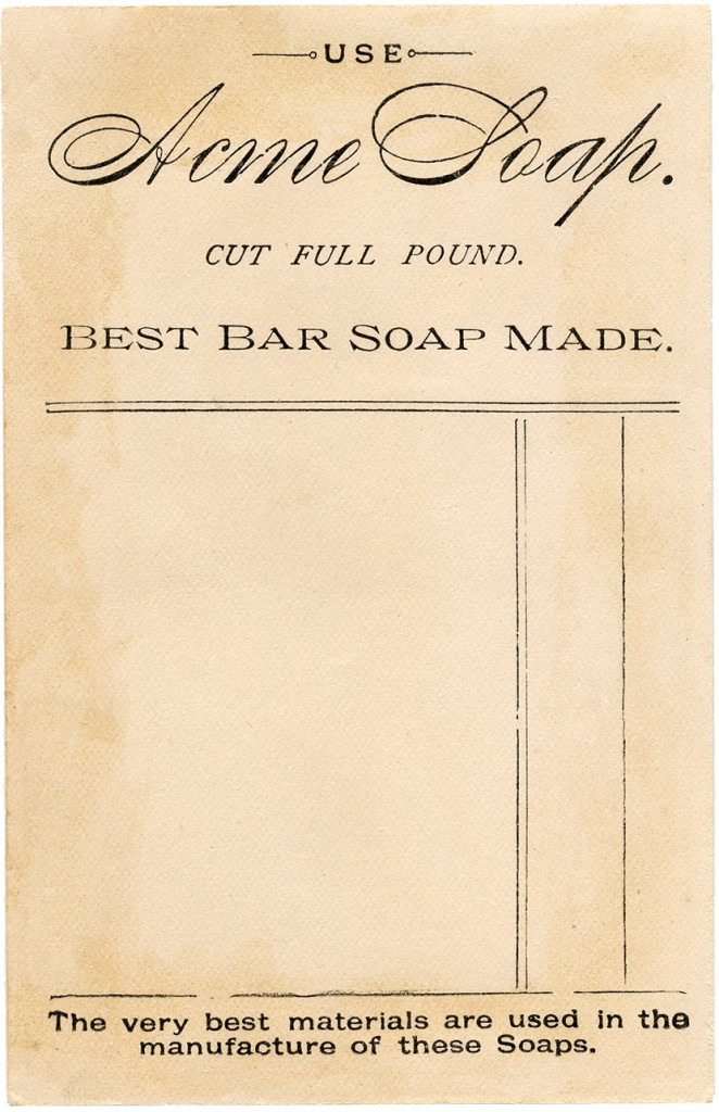 Vintage Soap Ephemera Image