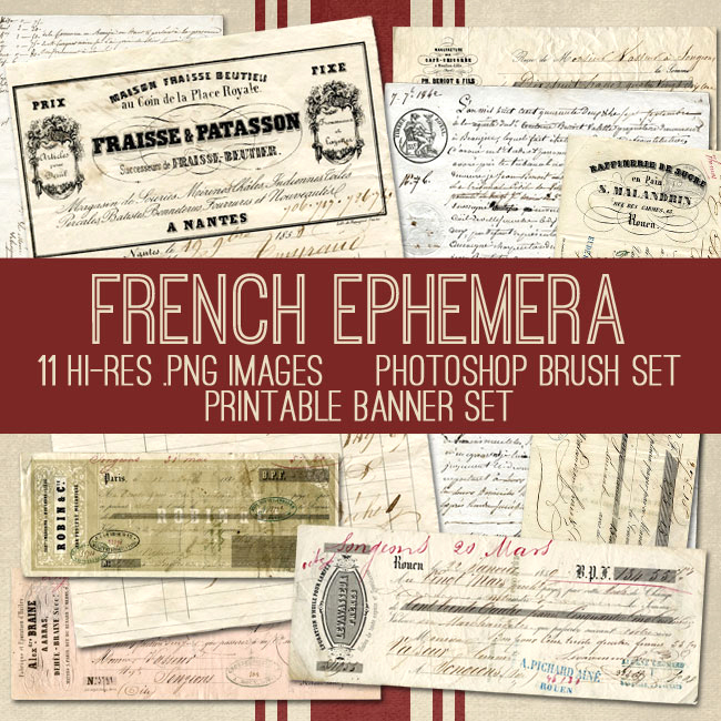 French Ephemera Bundle