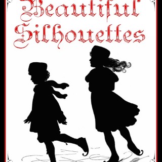 silhouettes with children on skates