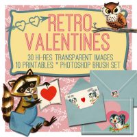 Retro Valentines Kit