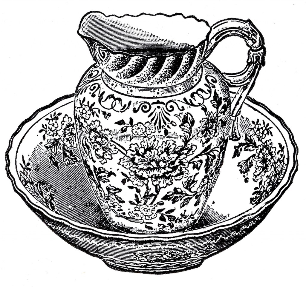 Antique Pitcher and Bowl Image