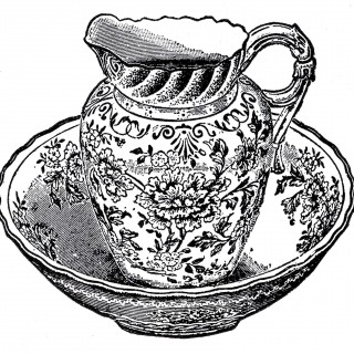 Antique Pitcher and Bowl Image