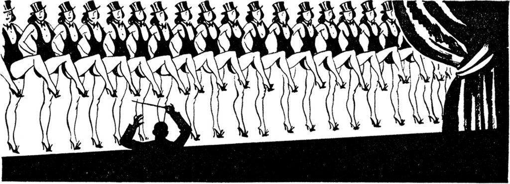 Retro Chorus Line Dancers Image