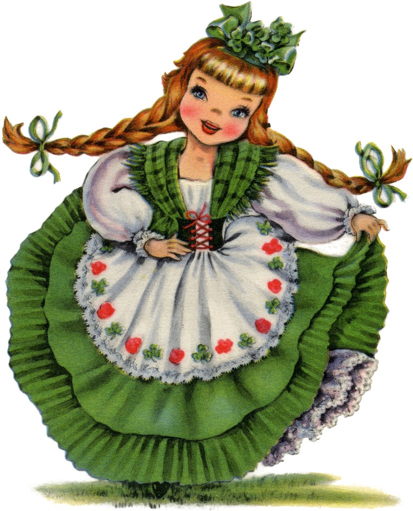Retro Irish Doll Image