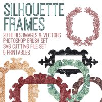 silhouette frames collage