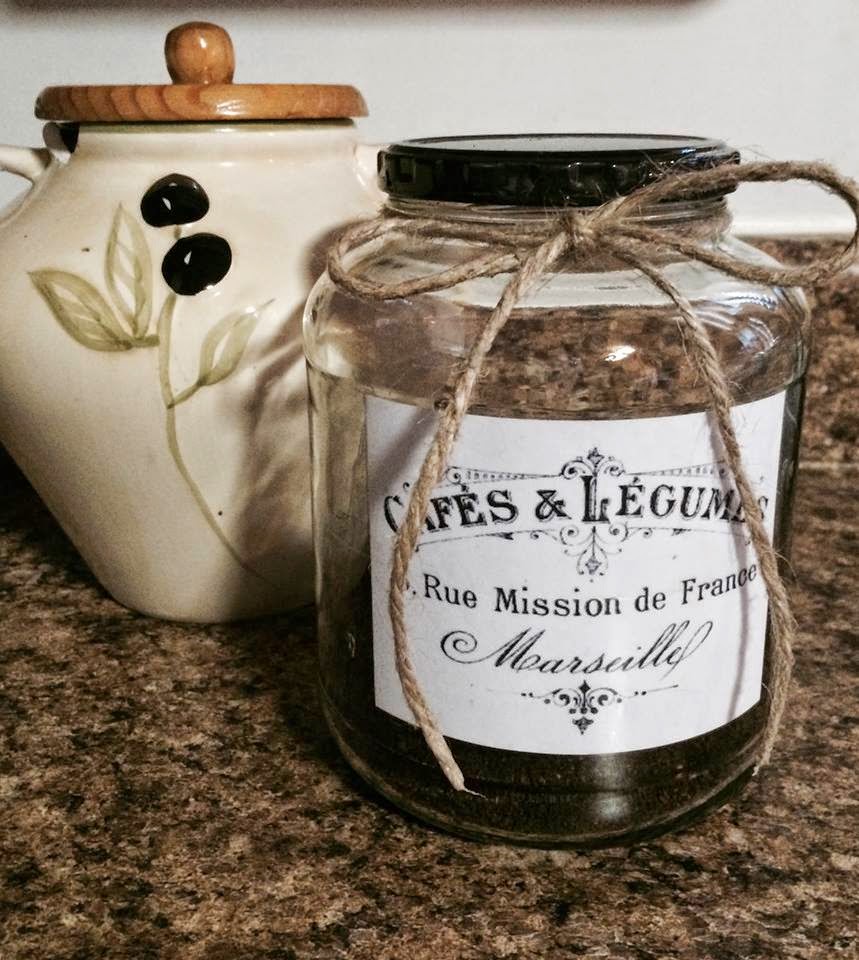 07 - Borei by Design - Coffee Themed Pickle Jar Upcycle