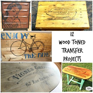 12 DIY Wood Toned Transfer Projects