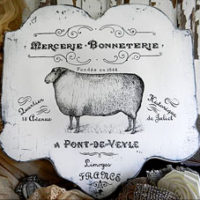 Sign with French Sheep