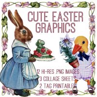 Adorable Easter Graphics Kit