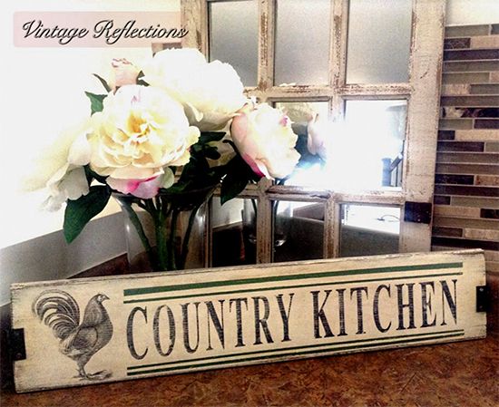 09 - Vintage Reflections - Country Kitchen Sign