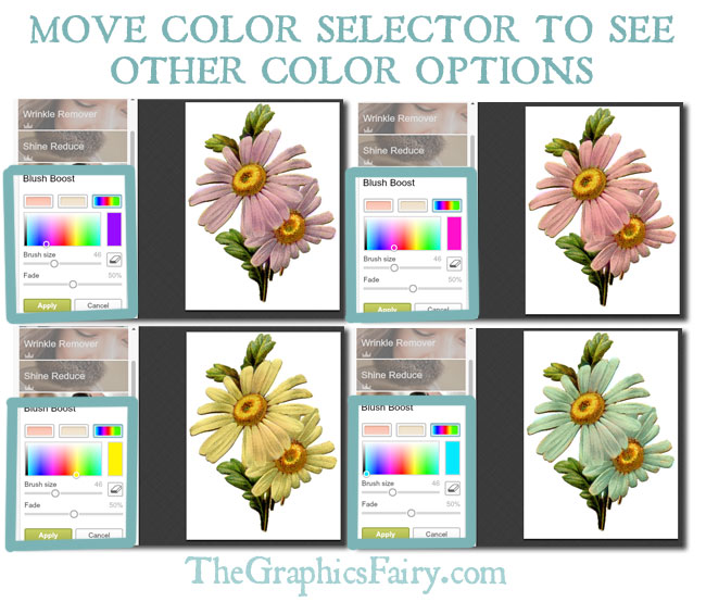 Recolor Images Using PicMonkey // Graphics Fairy