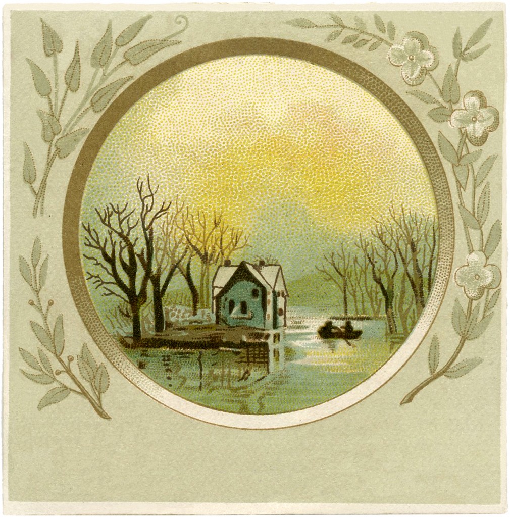 Cottage on River Image