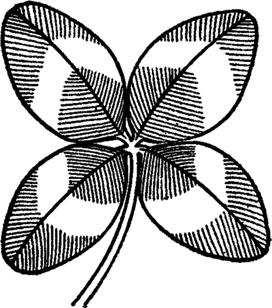 Vintage Four Leaf Clover Image