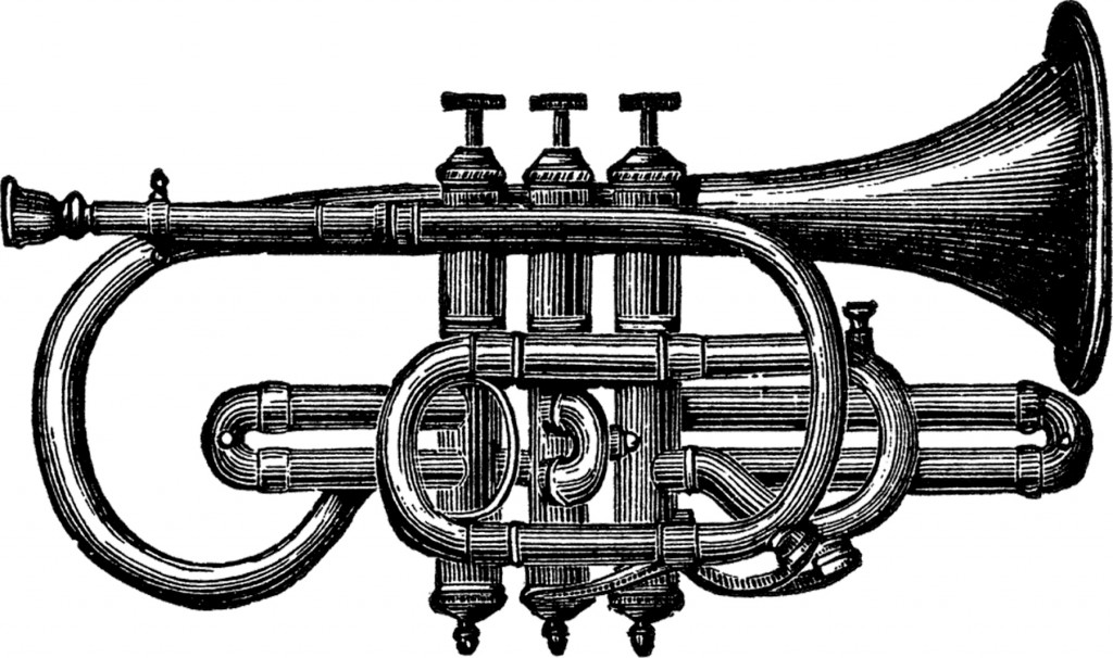 Vintage Trumpet Image