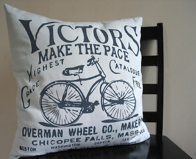 11 - Vintage Bicycle Pillow