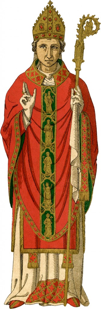 Red English Bishop Costume Image