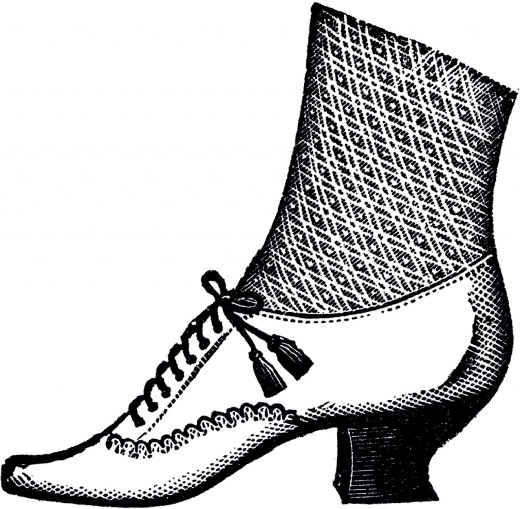 Ladies Victorian Shoe Image