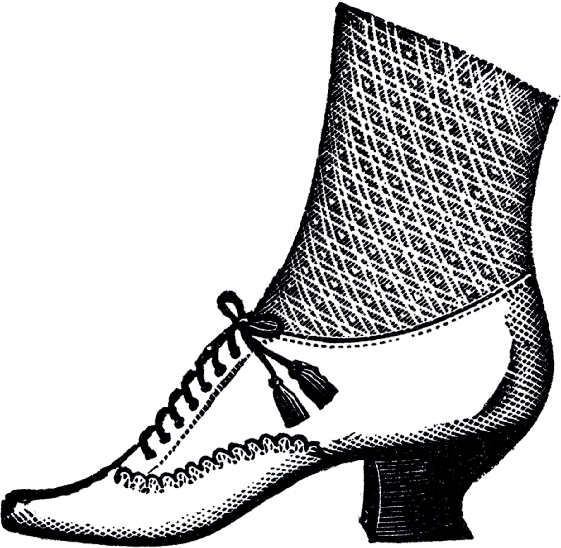 Ladies Victorian Shoe Image! - The Graphics Fairy