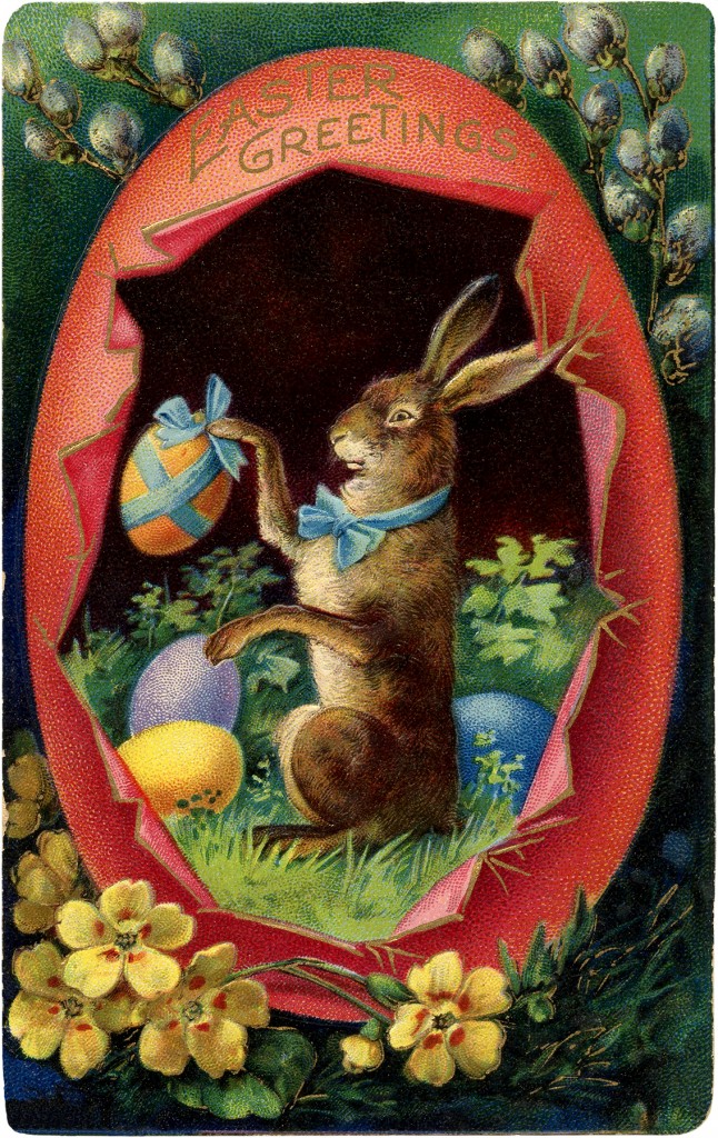 Victorian Easter Bunny Picture