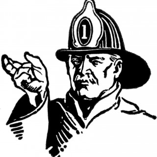 Vintage Fireman Image