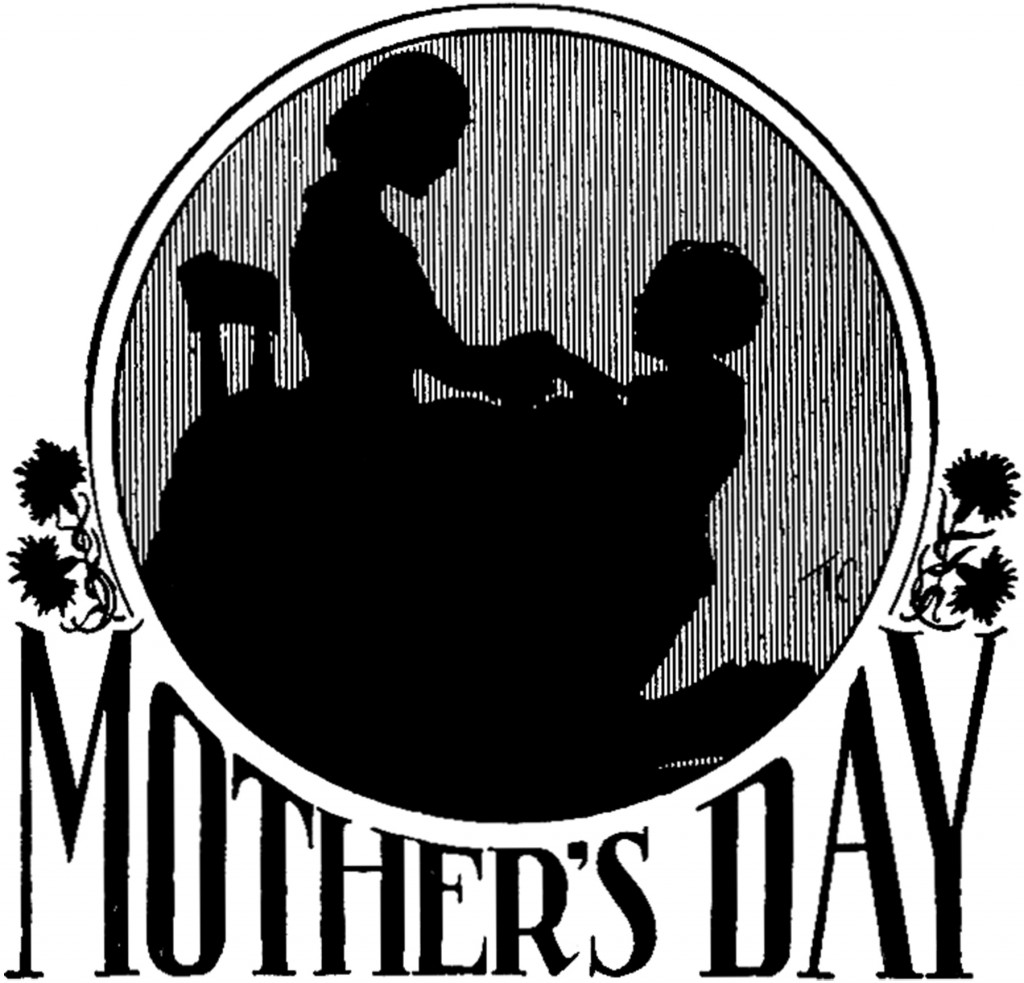 Vintage Mother's Day Silhouette