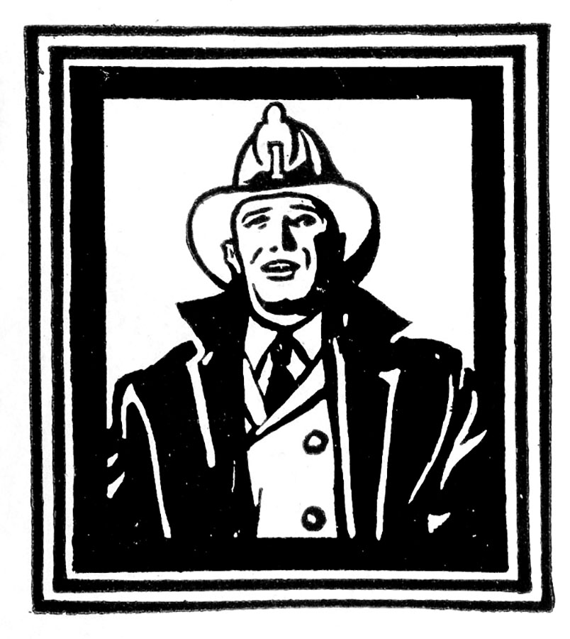 Fireman Framed Image
