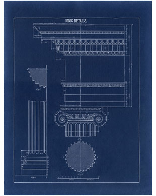Vintage blueprint