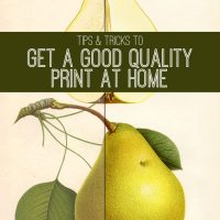 get a good quality print at home