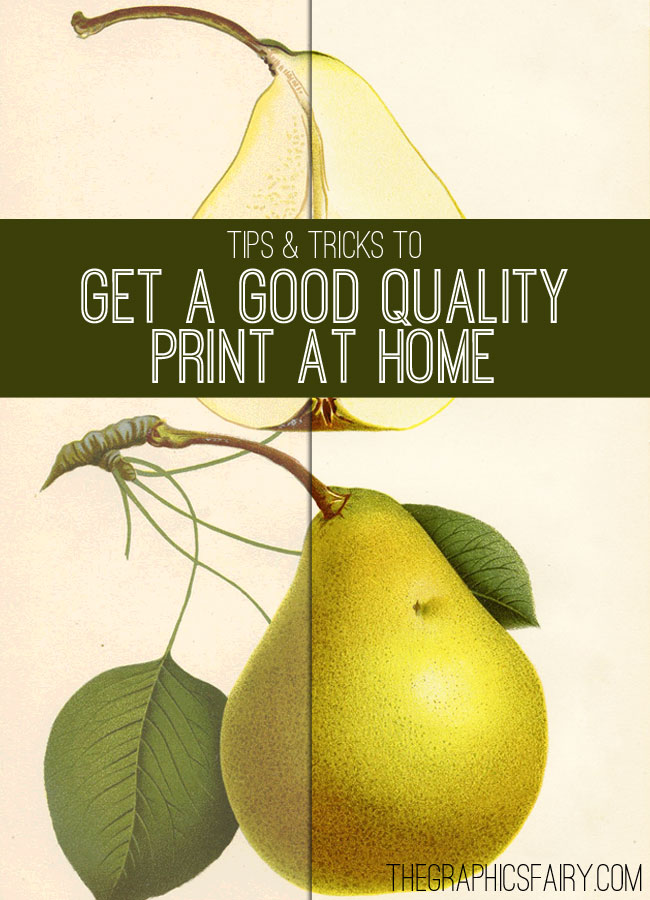 Tips to a Quality Print of Your Images! - The Graphics Fairy