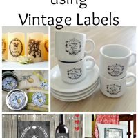 14 DIY Projects Using Vintage Labels