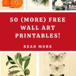 50 Wall Art Printables Pin