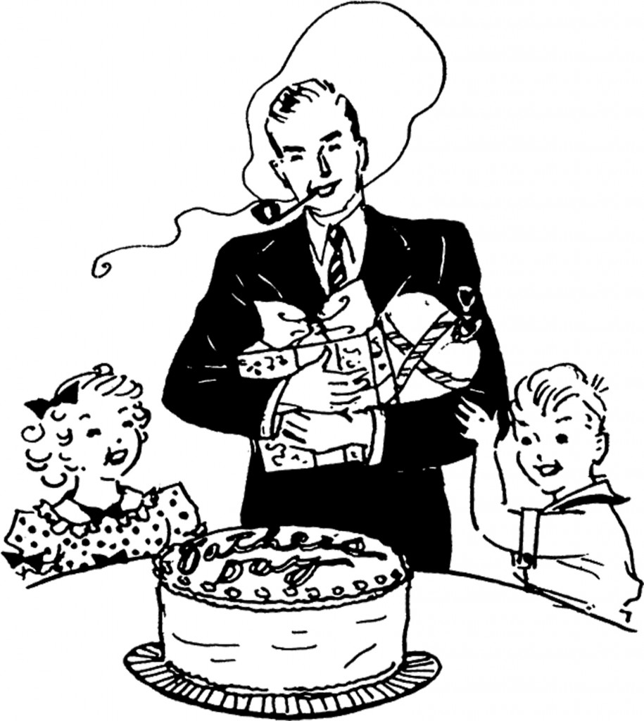 Fathers Day Image with Cake