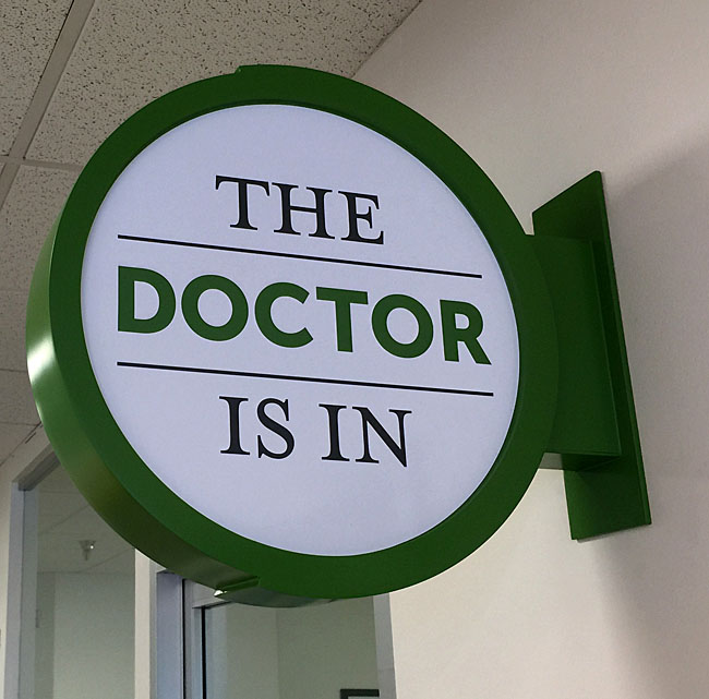 The Doctor is in Sign