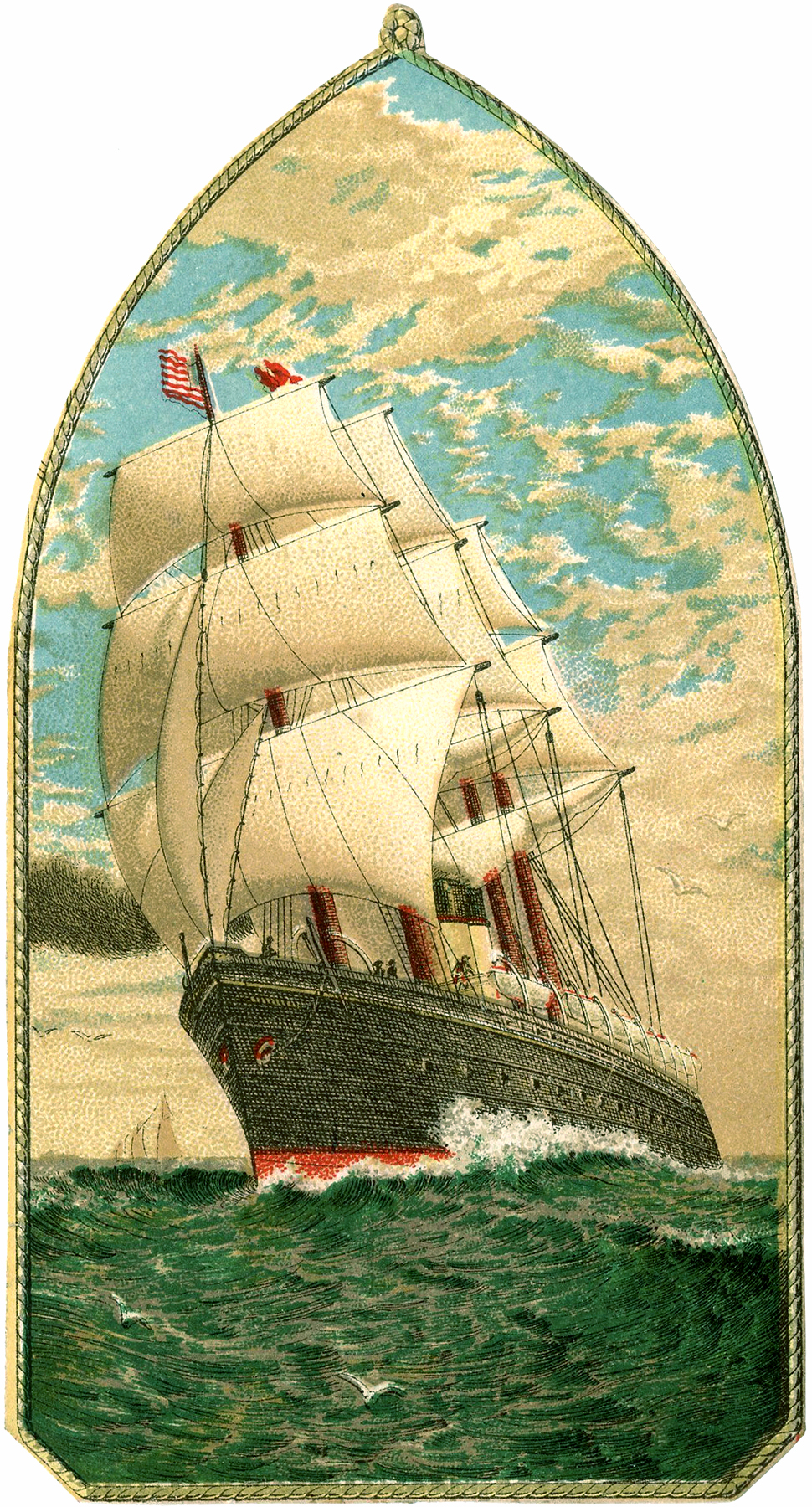 Vintage Ship Stock Image! - The Graphics Fairy