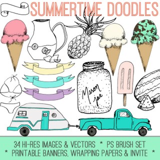 Summertime Doodles kit