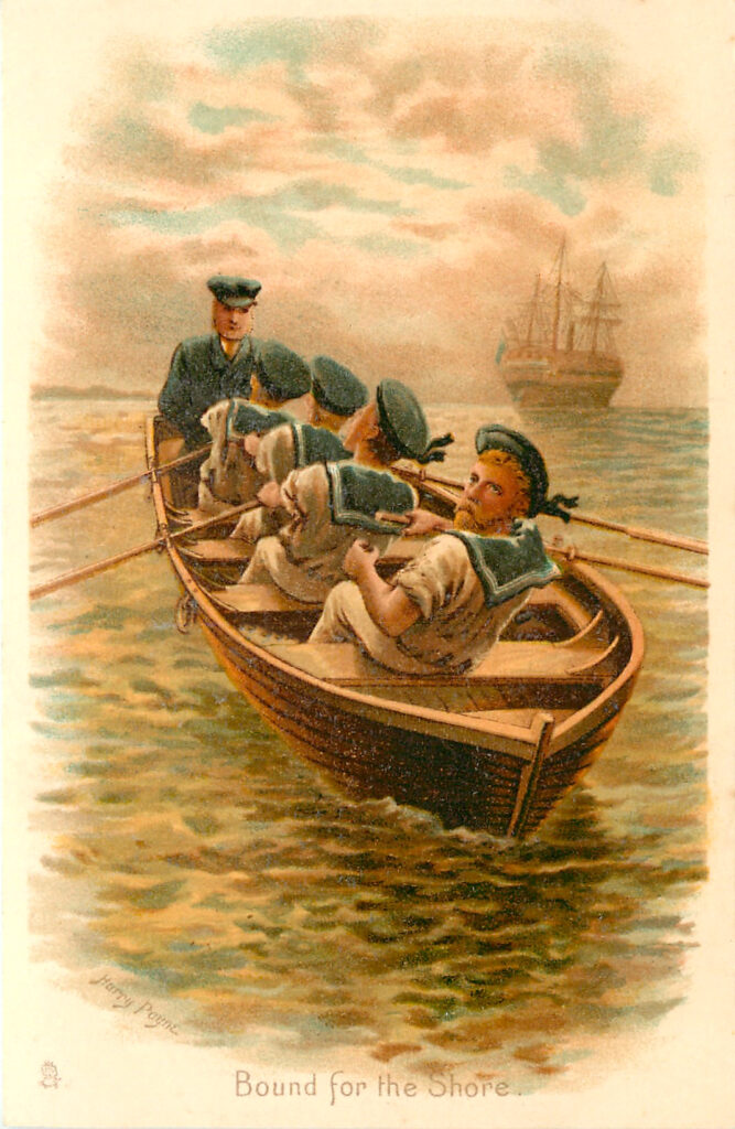 Vintage Row boat Image