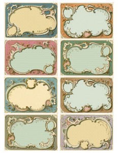 Romantic French Frames Kit! TGF Premium - The Graphics Fairy